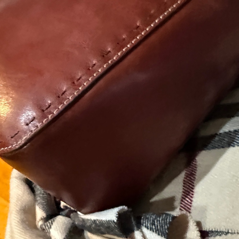 Fossil Vintage Rich Brown Leather Shoulder Bag - Picture 6 of 9